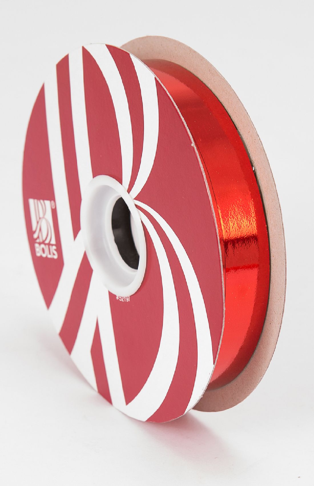 Kräuselband metallic, Ziehband ROT 01 Geschenkband 19mm 100Meter