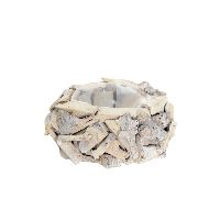 Pflanzgefäß Driftwood weiß gewischt 34 795 Ø20xH10cm