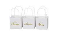 Papiertasche wasserabweisend weiss von Herzen eine Kleinigk 12x12x12cm671018Für dich